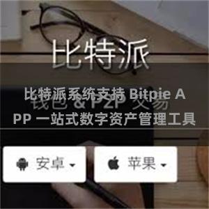 比特派系统支持 Bitpie APP 一站式数字资产管理工具